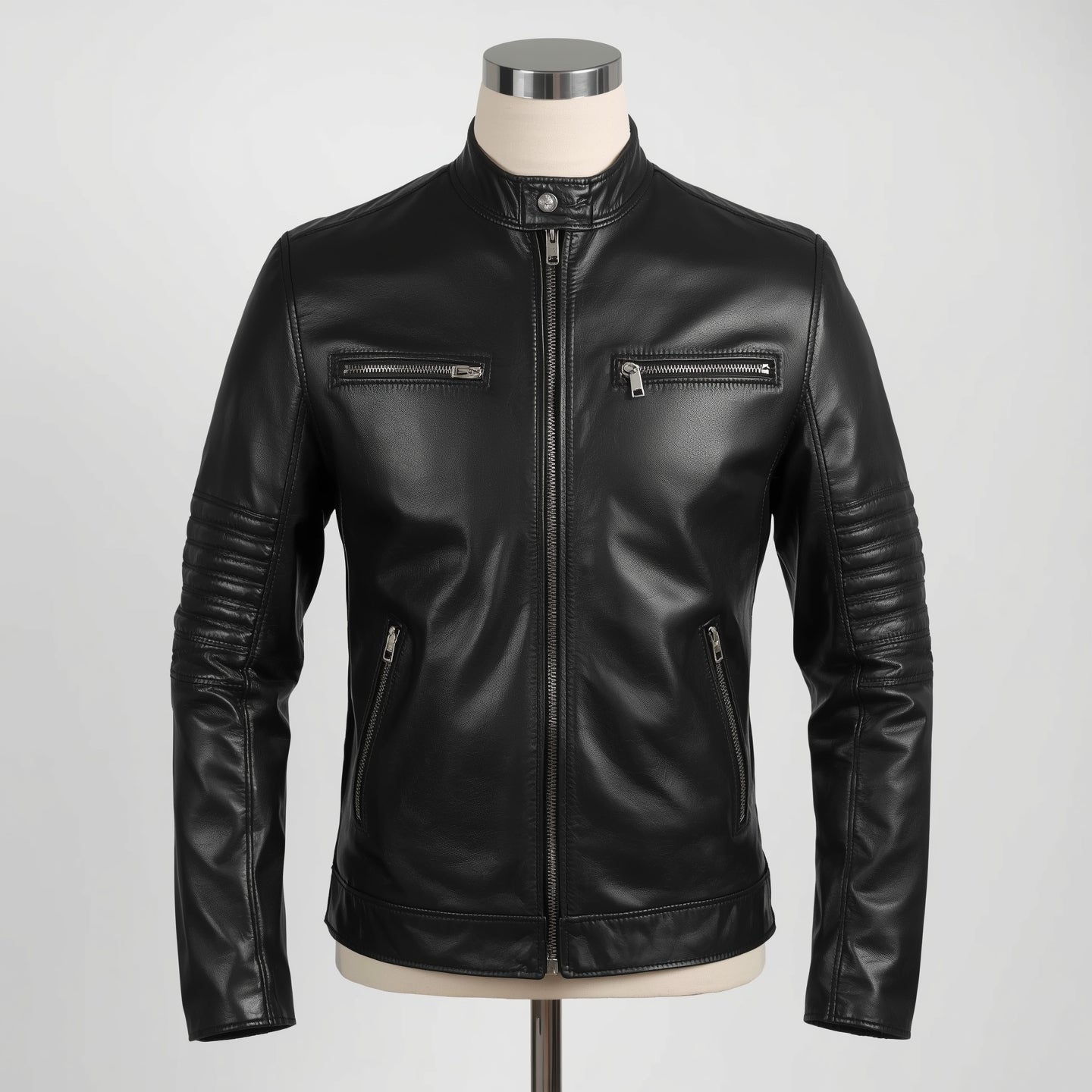 Ionix – Black Iconic Leather Jacket
