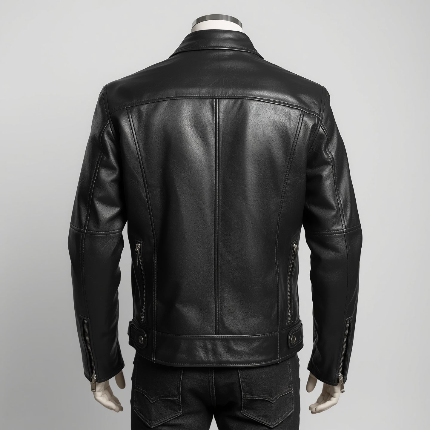 Ionix –  Black Iconic Leather Jacket
