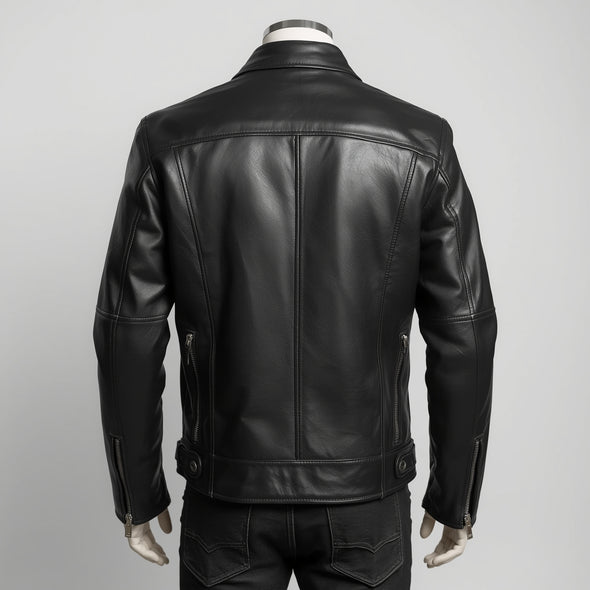 Ionix –  Black Iconic Leather Jacket
