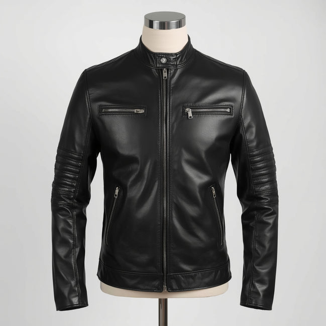 Ionix –  Black Iconic Leather Jacket
