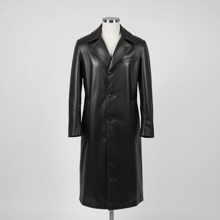 Dominion – Black Long Leather Trench Coat