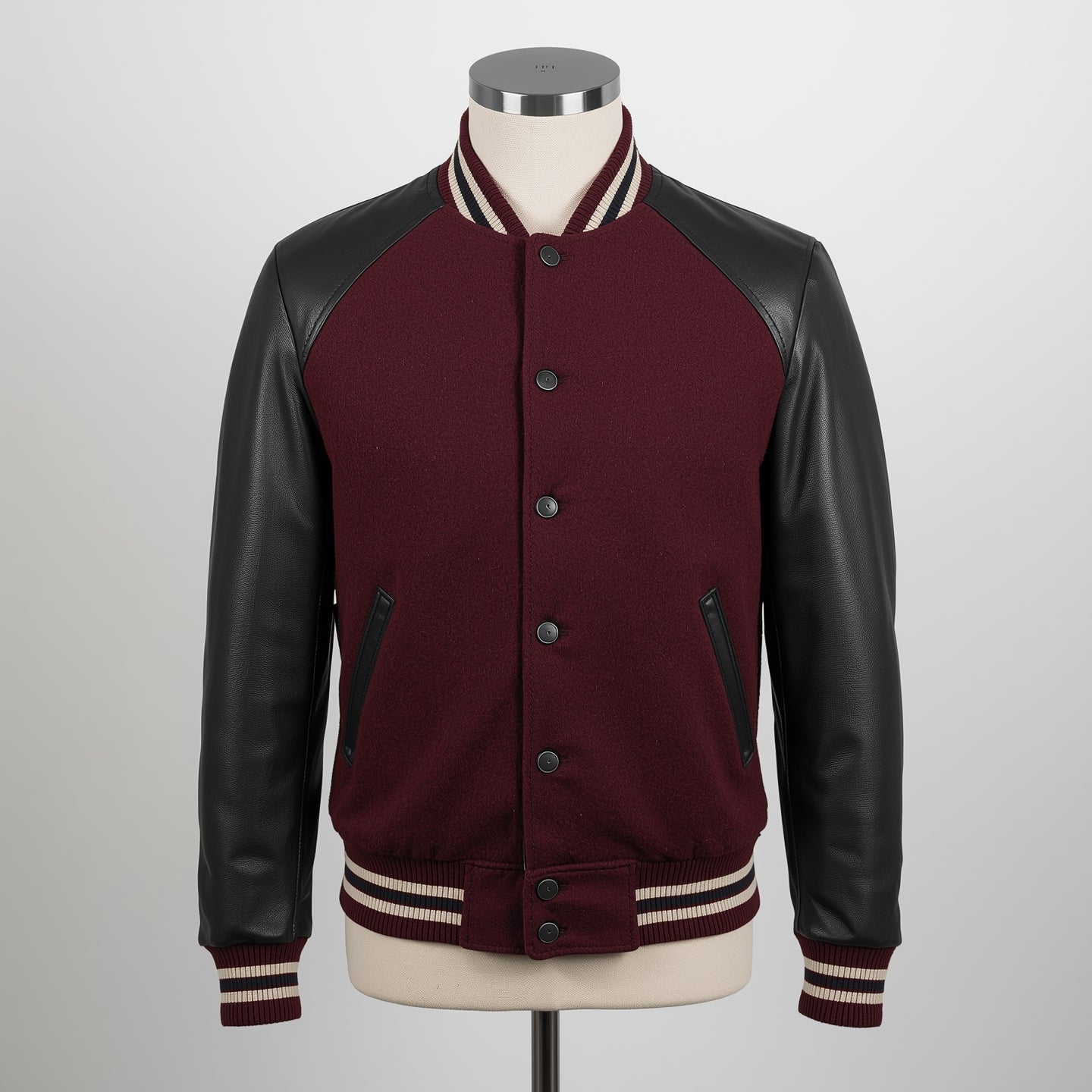 Legacy – Red & Black Varsity Leather Jacket