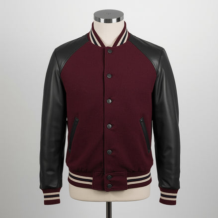 Legacy – Red & Black Varsity Leather Jacket