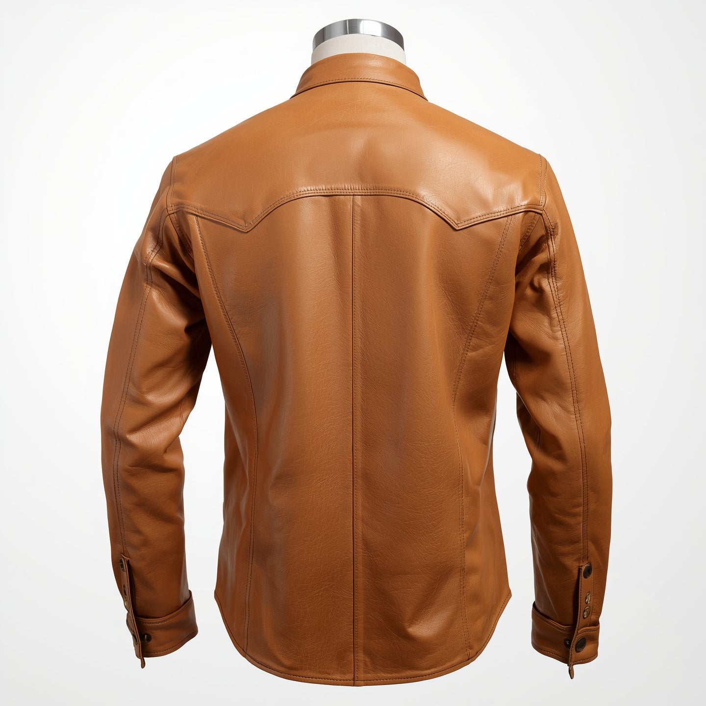 Frontier – Tan Western Leather Shirt