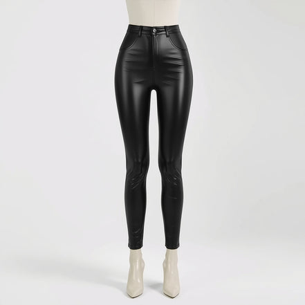 Sculpt – Jet Black Women’s Skinny Leather Pants