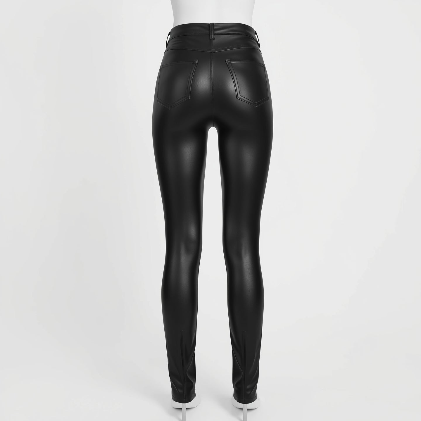 Sculpt – Jet Black Women’s Skinny Leather Pants