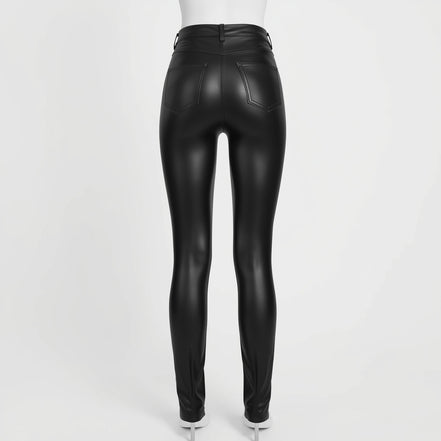 Sculpt – Jet Black Women’s Skinny Leather Pants