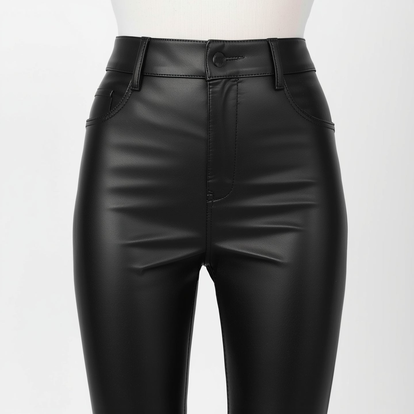 Sculpt – Jet Black Women’s Skinny Leather Pants