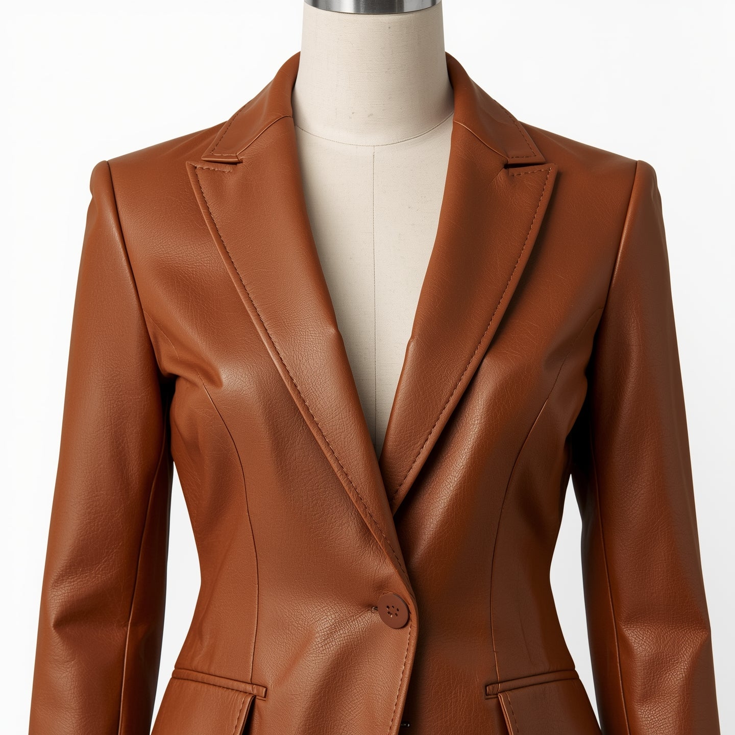 Monarch – Chestnut Brown Women’s Leather Blazer
