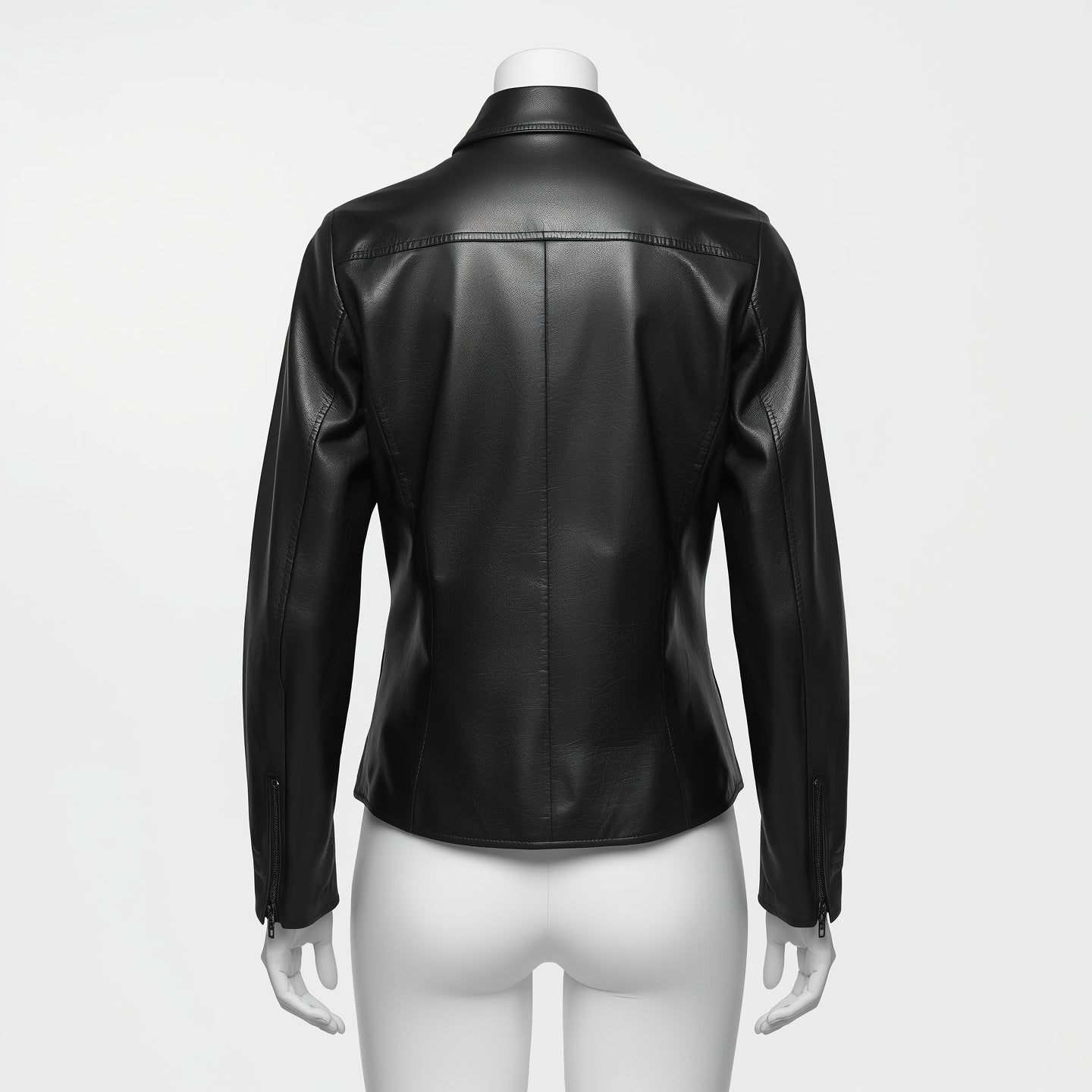 Eterna – Jet Black Women’s Shirt-Style Leather Jacket