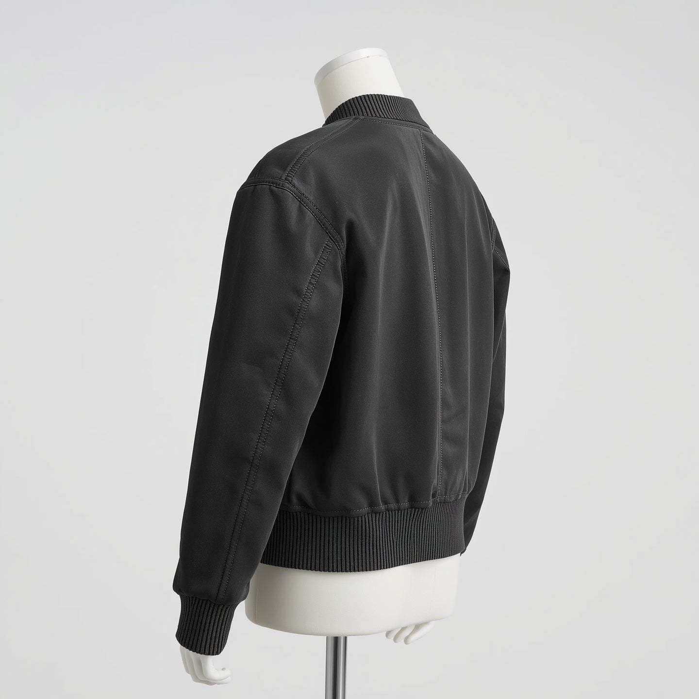 Velour – Charcoal Grey Women’s Suede Bomber Jacket