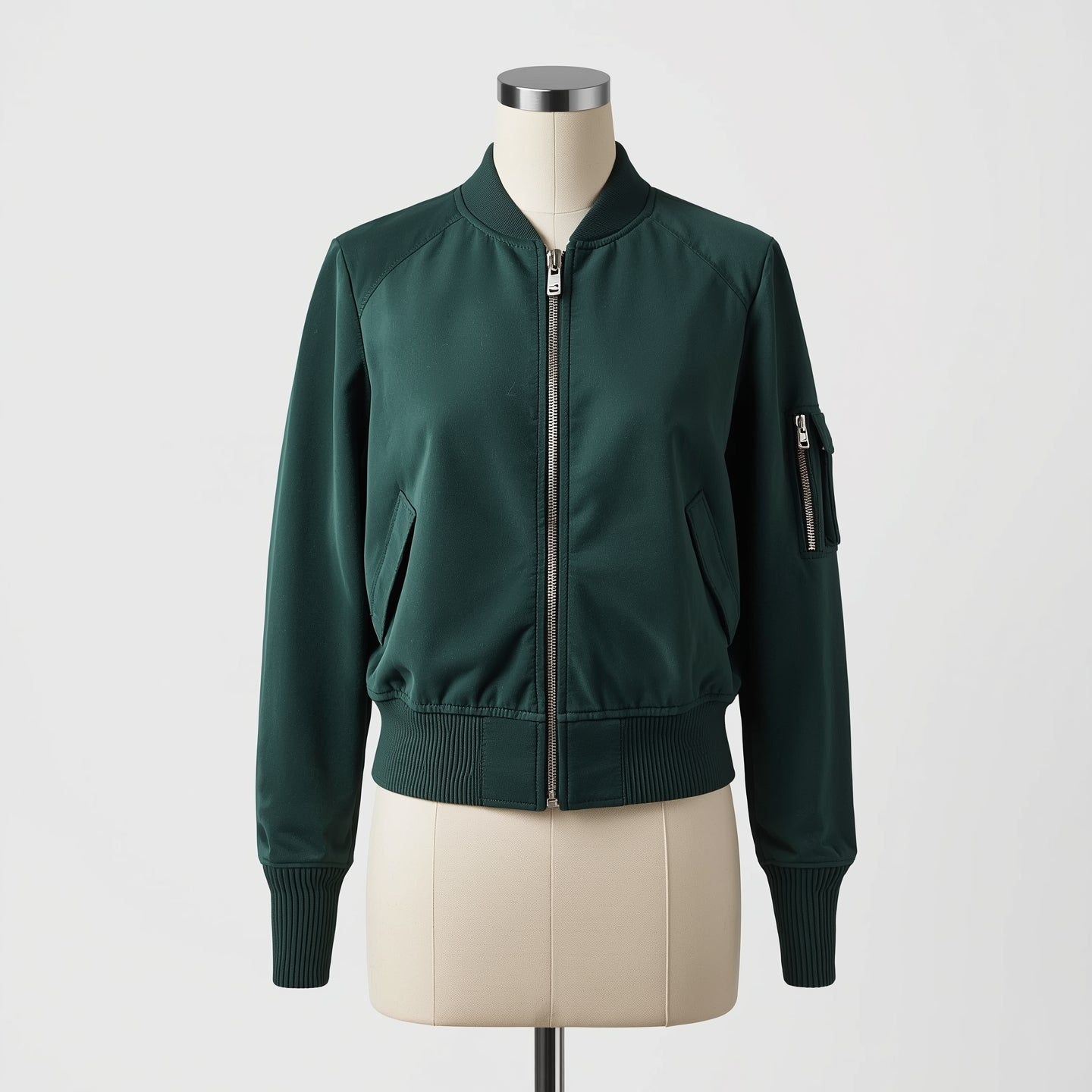 Velour – Deep Forest Women’s Suede Bomber Jacket